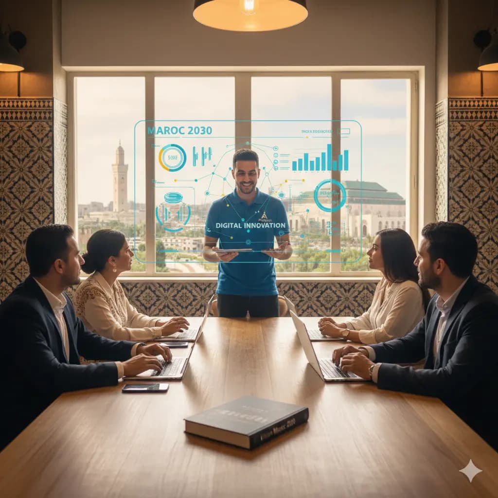 Vision Maroc 2030 et transformation digitale des PME au Maroc - Digitalisation, PME, Casablanca, Rabat, Fès, Marrakech, Agadir