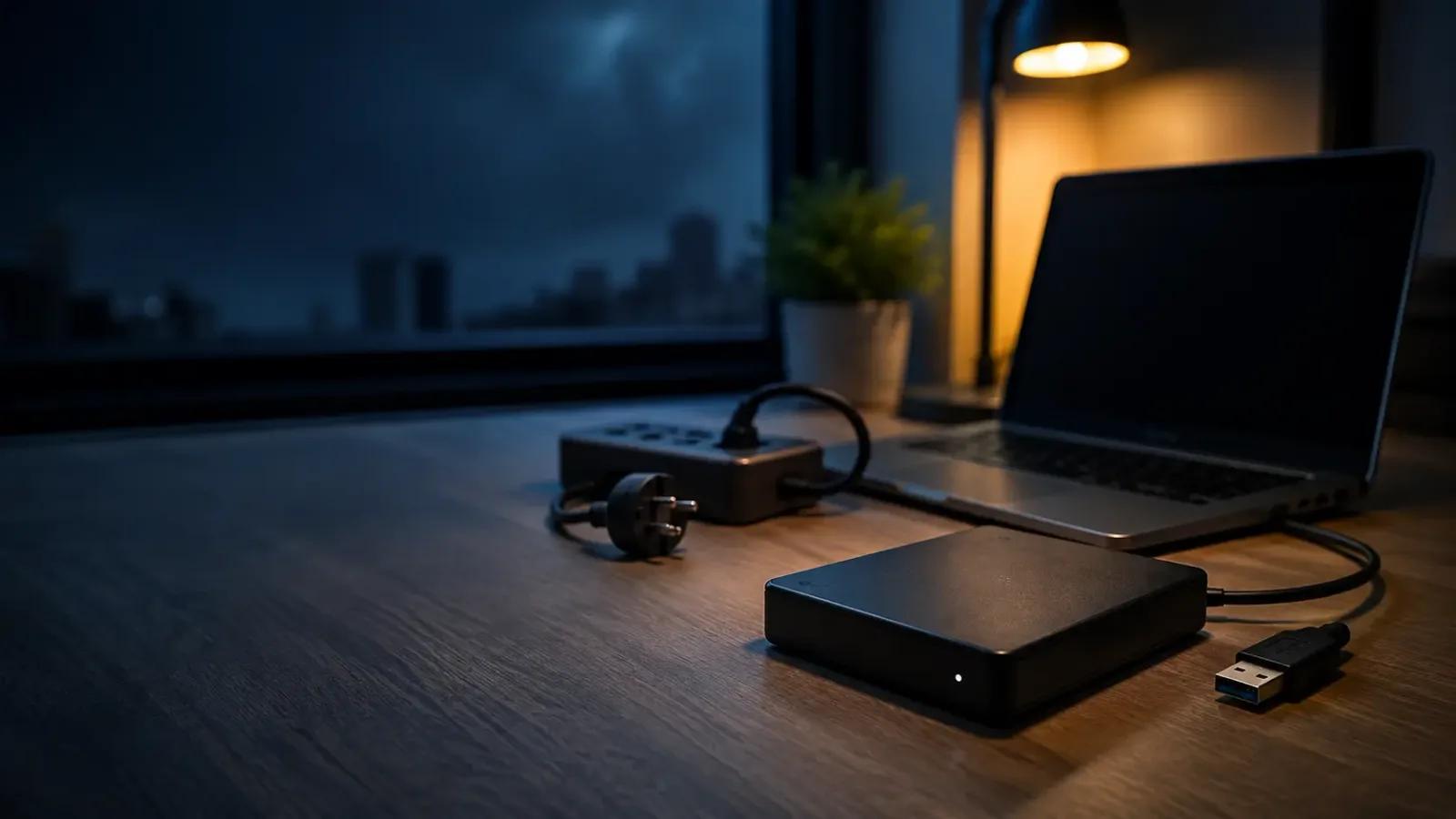 Disque dur externe déconnecté après une coupure de courant