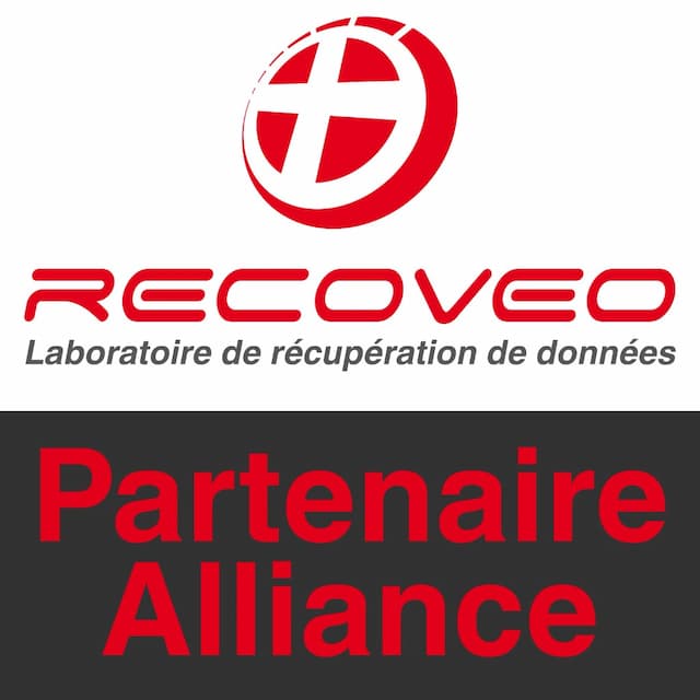 Badge officiel Partenaire Alliance Recoveo — AlloSupport.ma laboratoire certifié Maroc